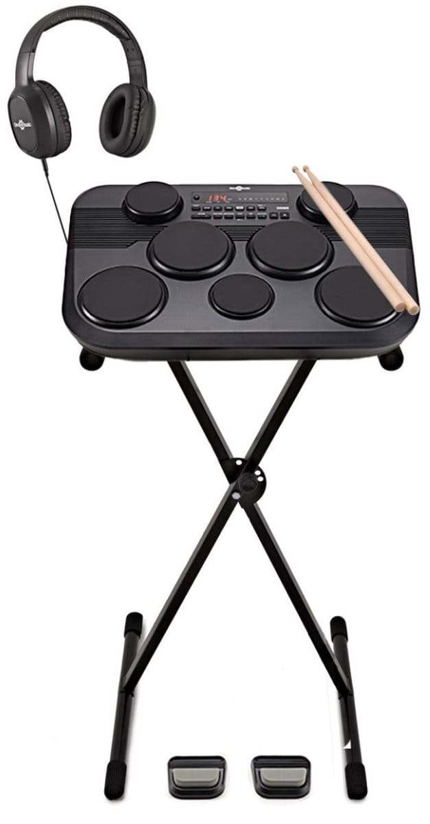 DD80 draagbare elektronische drumpad van Gear4music, standaardpakket