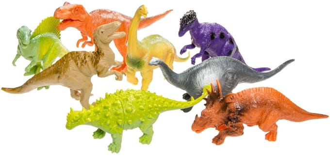Duckiez Zak Met 8 st Dinosaurussen - 1 stuk