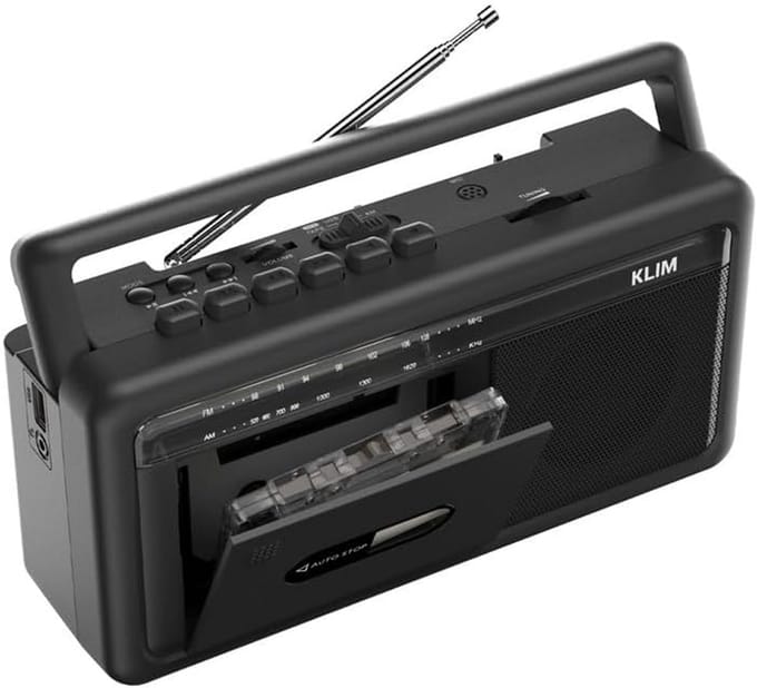 Draagbare Cassettespeler met Bluetooth, Radio en Opnamefunctie