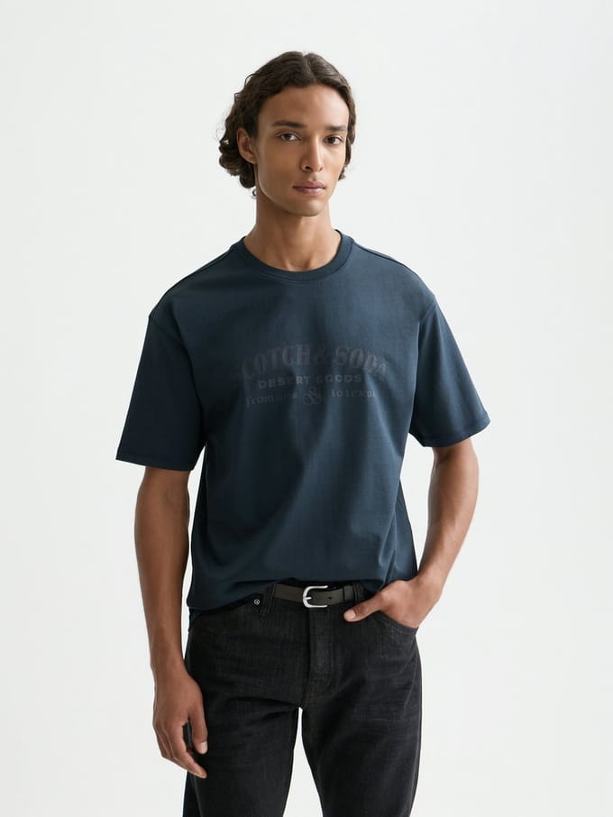Scotch & Soda Front Artwork Relaxed-Fit T-Shirt