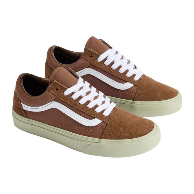 Vans Unisex Old Skool Brown Maat: 45 | Sneakers Outlet | Unisex | Bruin