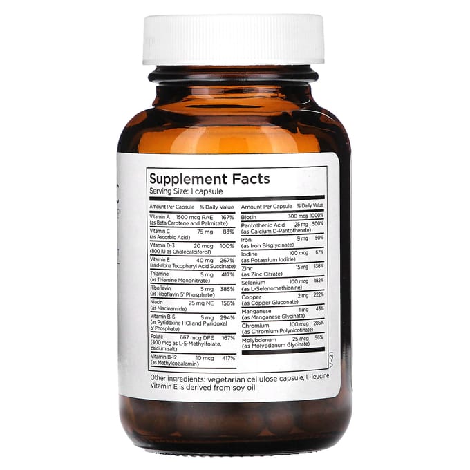 Metabolic Maintenance, Little One, multivitamine voor kinderen, 90 capsules
