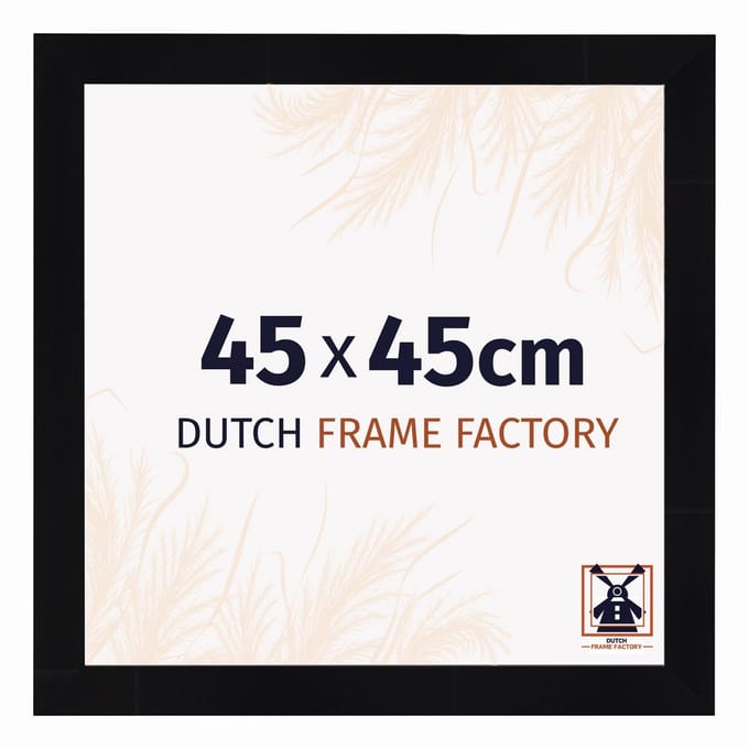 Fotolijst 45x45 cm - MDF - Zwart Hoogglans - Praag