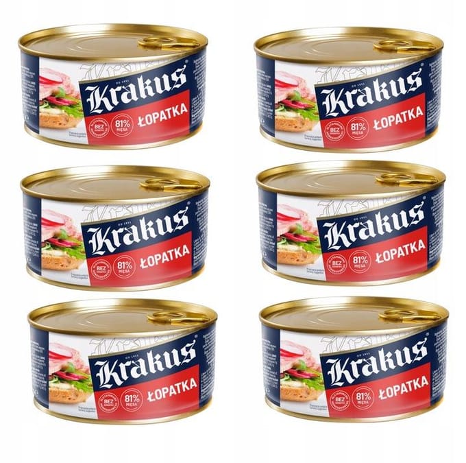 Krakus Varkensschouder in Blik 300 g