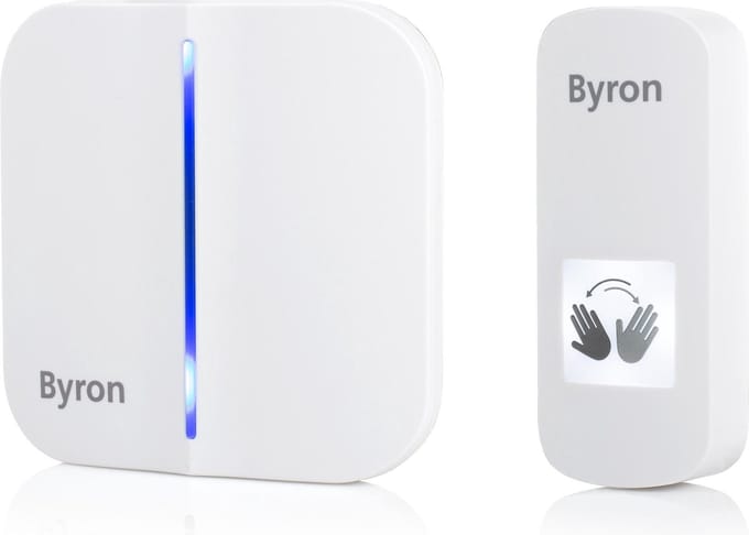 Byron DBY-23441 - Deurbel Draadloze set - Touchfree - 100m bereik - Wit