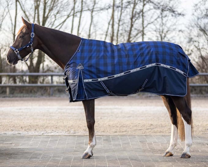 Qhp Deken Turnout Fleece 0gr Donkerblauw - 175
