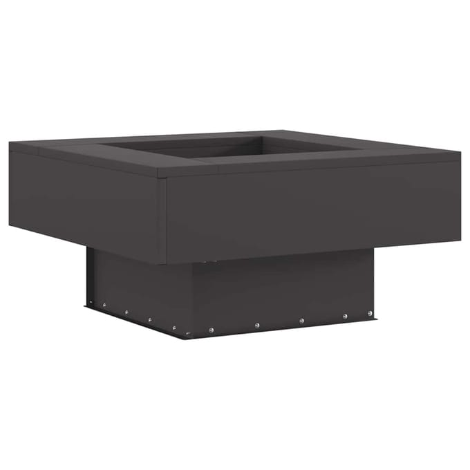 vidaXL - Vuurkom - Zwart - 60 - x - 60 - x - 30 - cm - weervast - staal