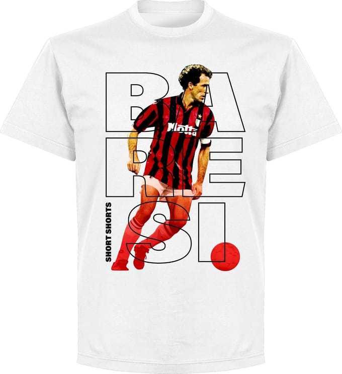 Baresi Short Shorts T-shirt - Wit - XL