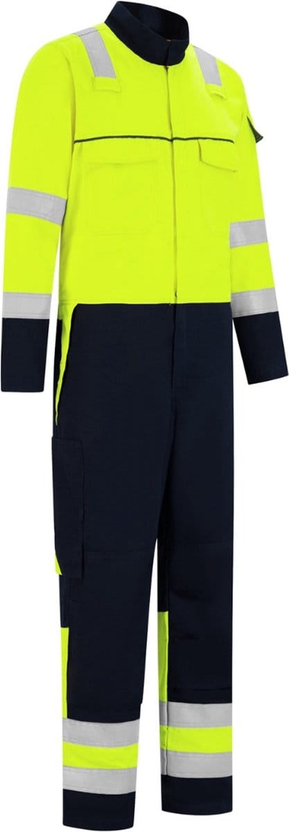 Dapro Volt Hi-Vis Class 2 - Heren en Dames - Overall - Marineblauw/Hi-Vis Geel