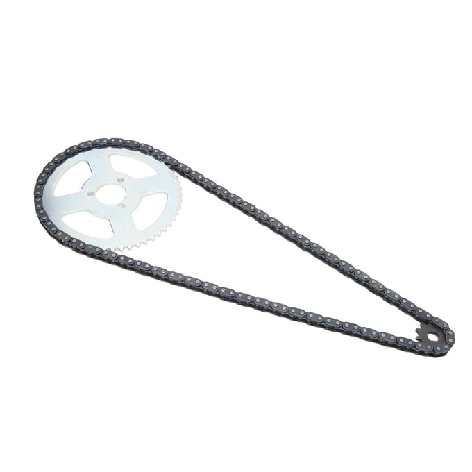T8F Voor- en Achtertandwiel Ketting Hoge Sterkte voor 47cc 49cc Mini Dirt ATV Pocket Bikes Minimo white