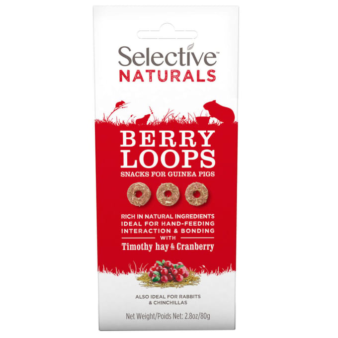 Supreme Selective Naturals Berry Loops - Knaagdiersnack - 80 g
