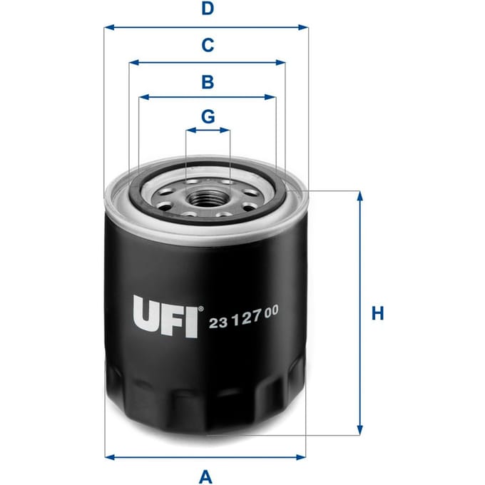 Oliefilter UFI 23.127.00