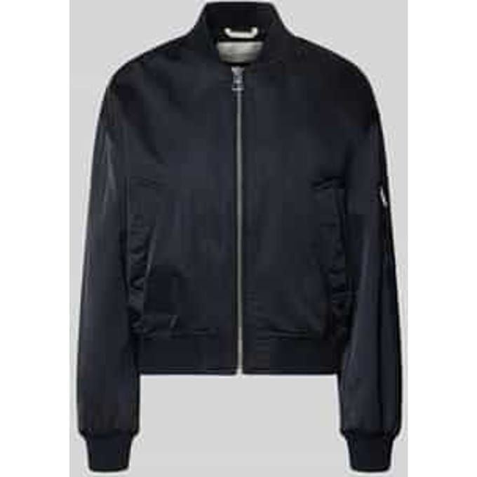 regular fit blouson met college-look polokraag