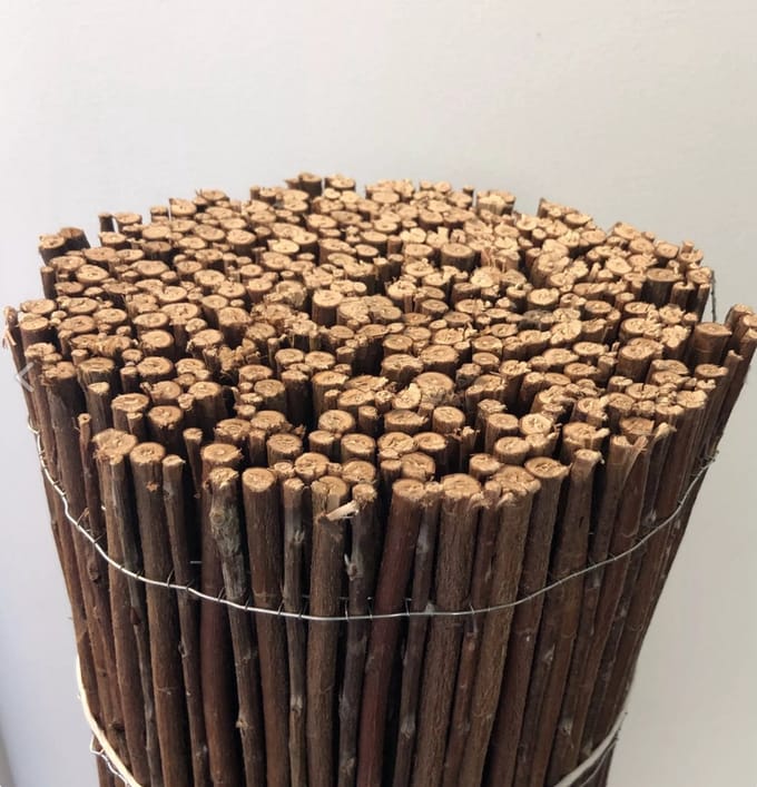 Wilgenmat op rol - 180 cm hoog en 300 cm lang