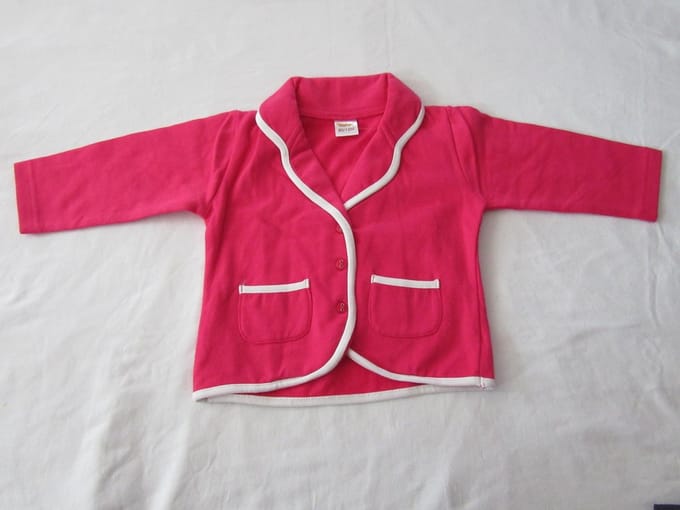 dirkje , meisje, gilet  , fuchia , 80 - 12 maand