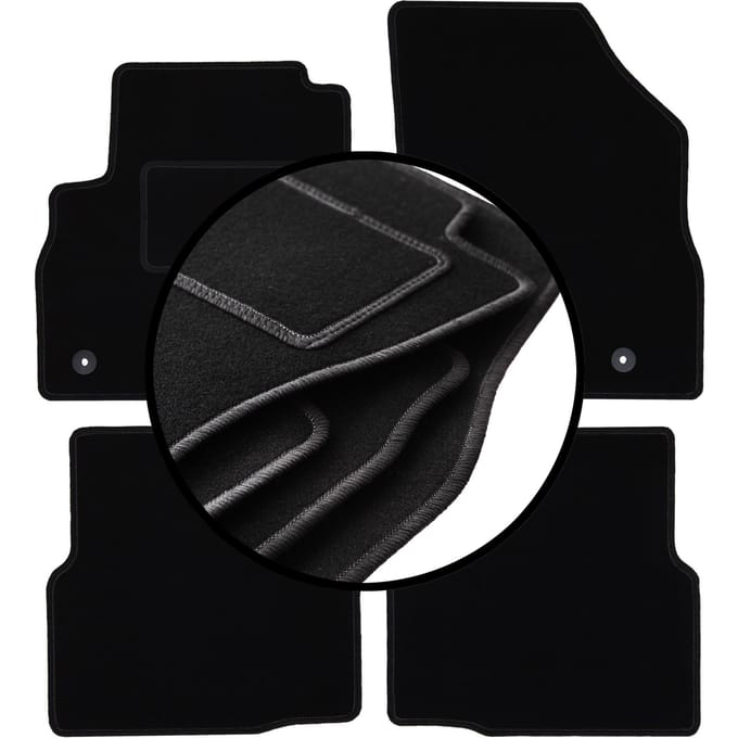 Complete set veloursmatten voor: Opel Astra K sedan, hatchback, stationwagen (2015-)