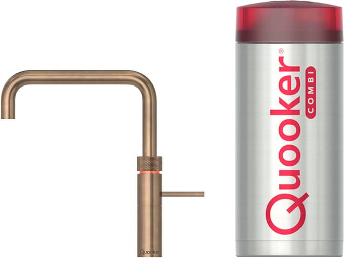 Quooker Fusion Square Messing Patina Combi+ Boiler
