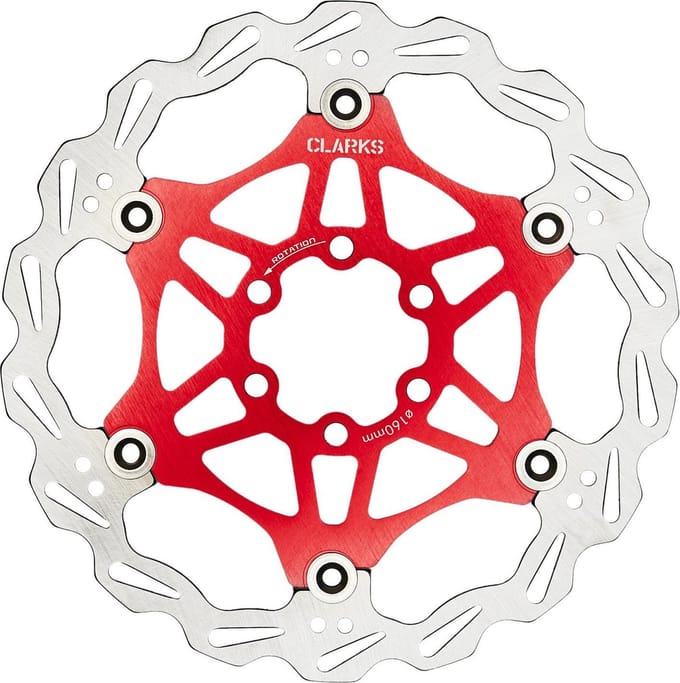 Clarks Lightweight Disc-Rotor 6-voudig, red Diameter 180mm