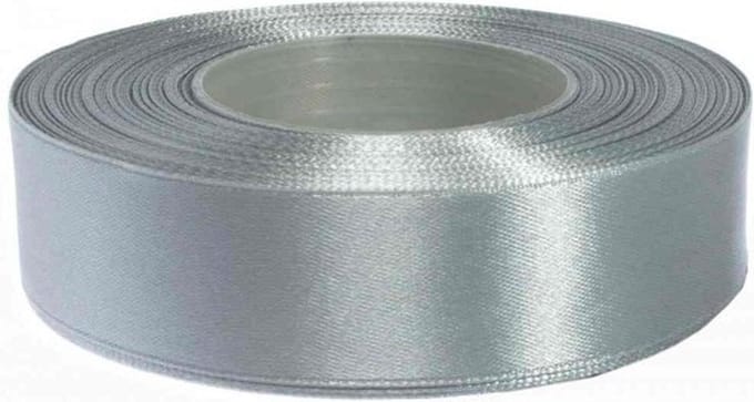 Hobbygroep satijnlint cadeau lint 25 mm 32 m duifgrijs luxe.