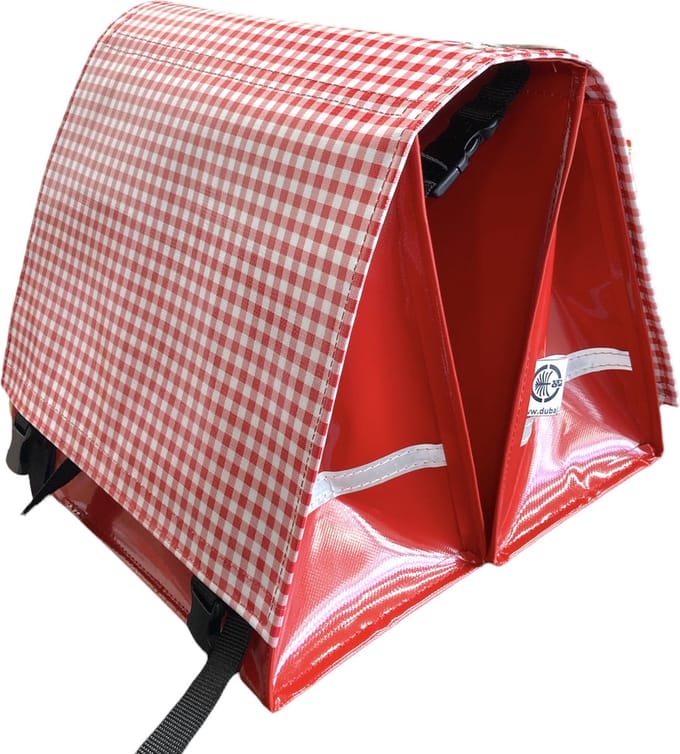 Du Baj  Luxe L - Dubbele Fietstas - 45 l - Rood