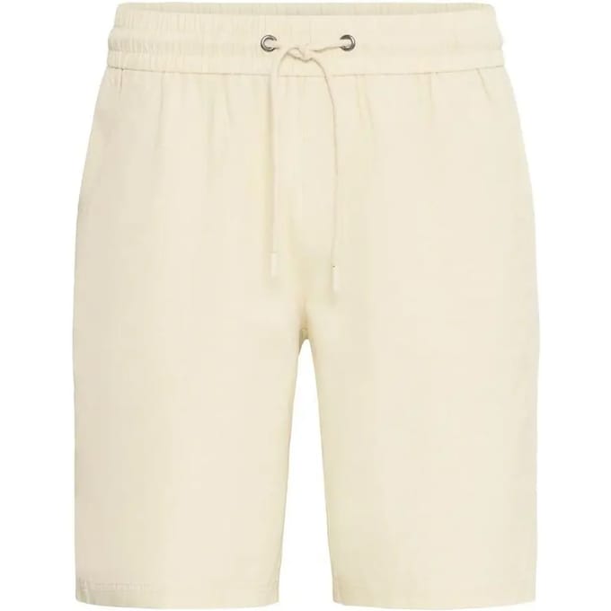 Regular fit sweatshorts van linnenmix, model 'BAY'