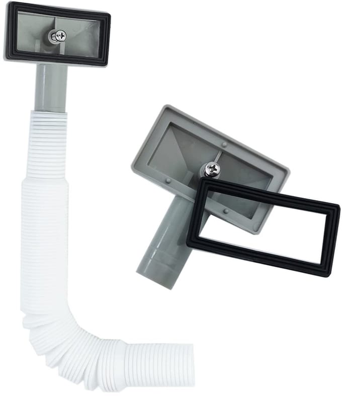 Dailygoody - Flexibele Overflow Pipe voor RVS Keukensink - 230-600mm, 26mm Diameter