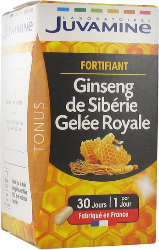 Juvamine Siberische Ginseng Royal Jelly 30 Capsules