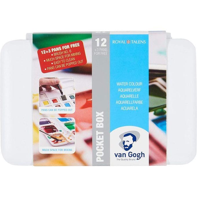 Van Gogh Aquarelverf Pocketbox