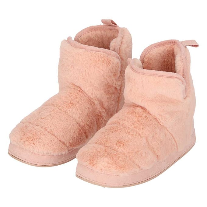 Hoge dames sloffen fake fur - Roze - Rose / 39/40