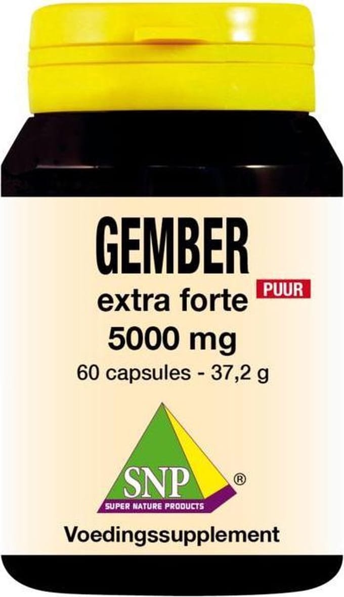 SNP Gember 5000mg puur 60 Vegetarische capsules