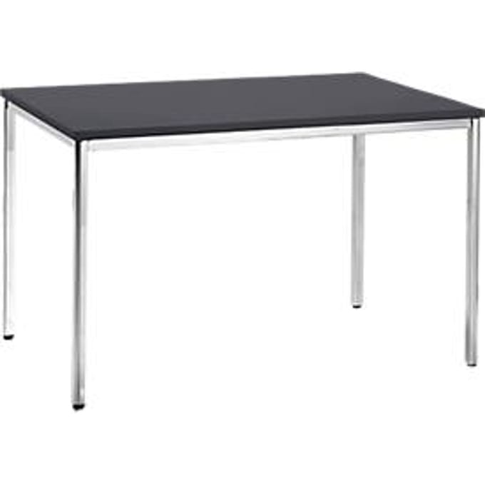 Vergadertafel, 1200 x 800 mm, zwart