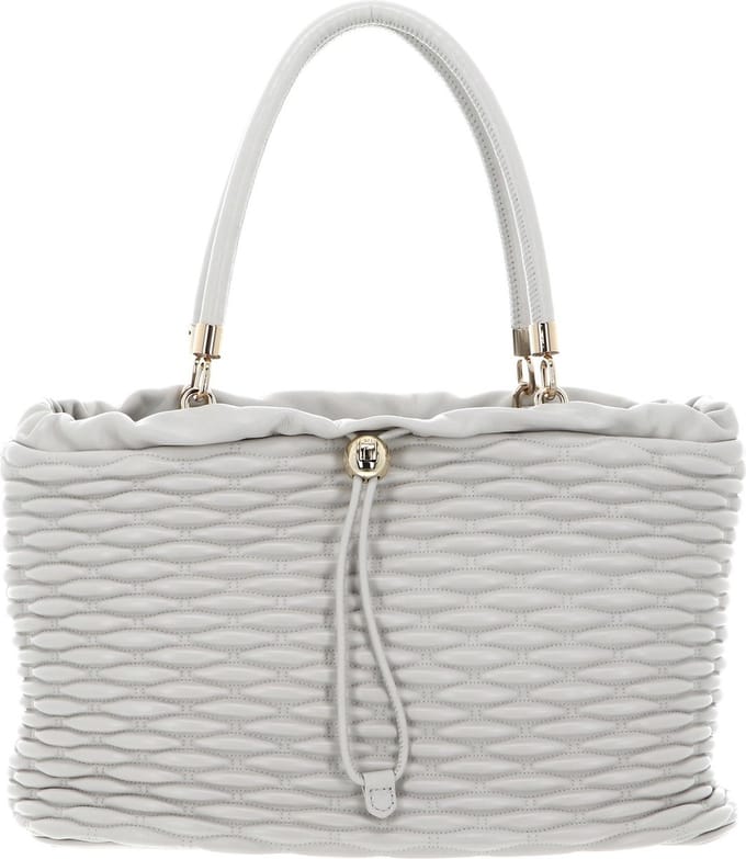 FURLA Leren Handtas Schoudertas Mionido Tote Bag Marshmallow Crème