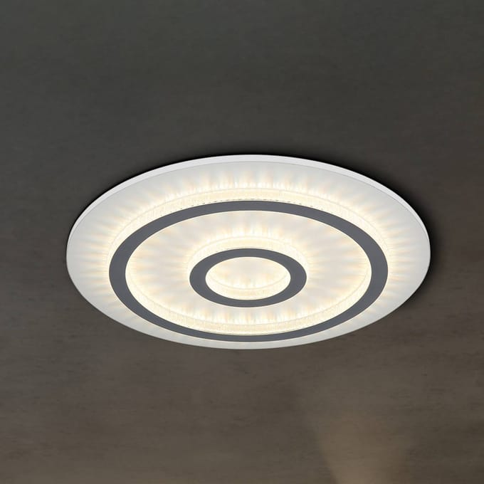 Globo LED plafondlamp Jayden, wit/antraciet, CCT, dimbaar