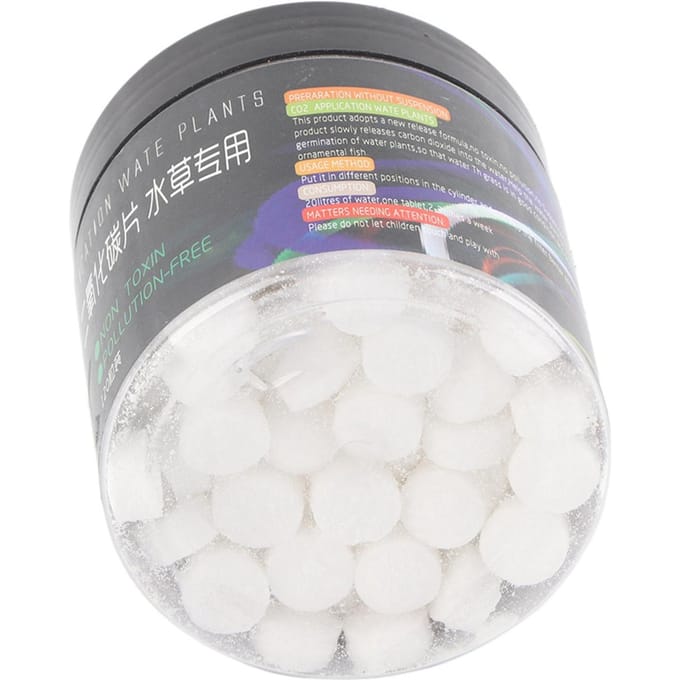 CO2 Tablet Koolstofdioxide Diffuser voor Waterplant Gras Vis Tank Aquarium gray