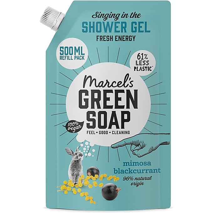 Marcel's Green Soap Douchegel Navulling Mimosa & Zwarte Bes - 500 ml