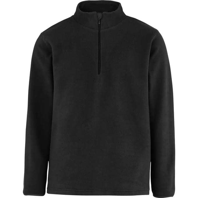 Neutral Recycled Fleece Quarter Zip NER73603 - Black - S