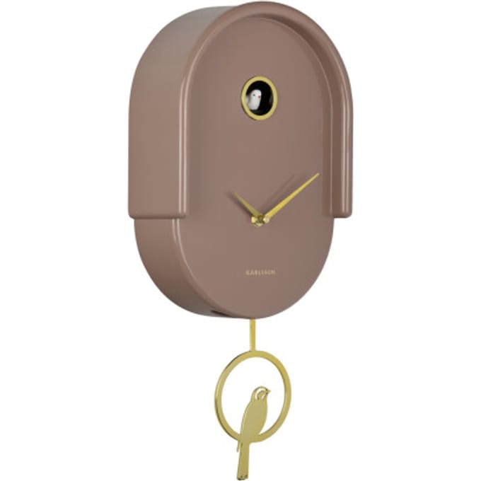 Karlsson wandklok tweet mocha brown