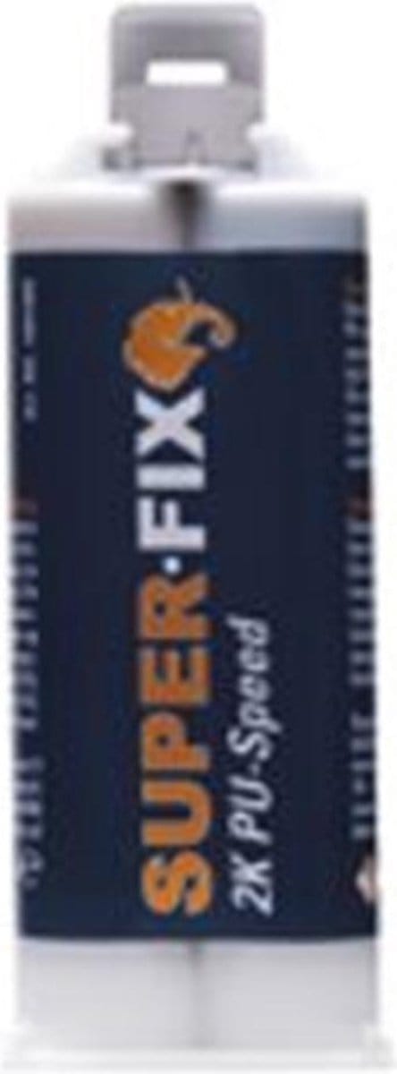 Super-Fix 2K PU Speed - zwart - tweecomponentenlijm - 50 ml
