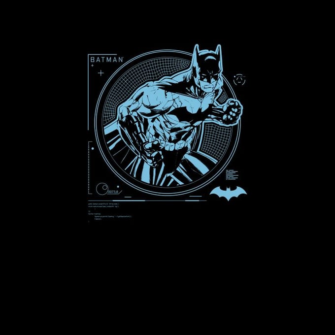 Batman Target Screen Unisex T-Shirt - Black - S