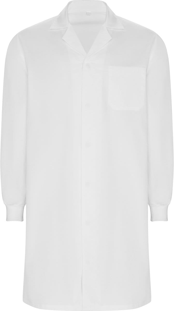 Witte Premium Unisex labjas met revers maat XS
