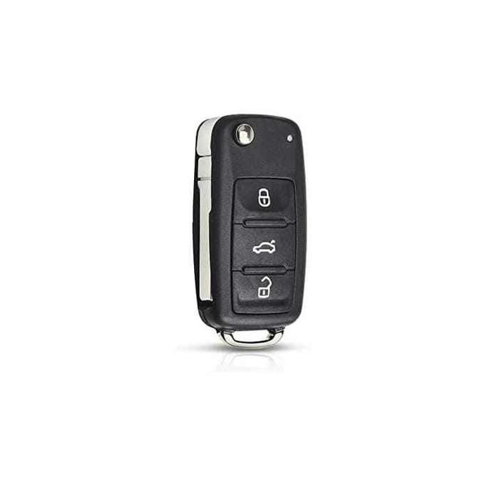 Autosleutelhoes - Vervangend klapmodel - 3 knoppen black