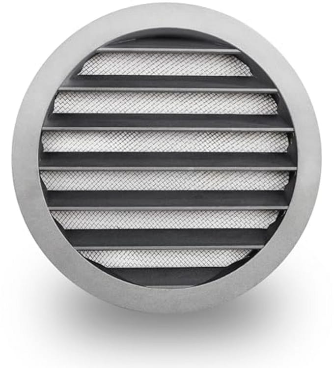 Aluminium Ventilatierooster Ø 315 - Afvoerluchtrooster met Insectennet