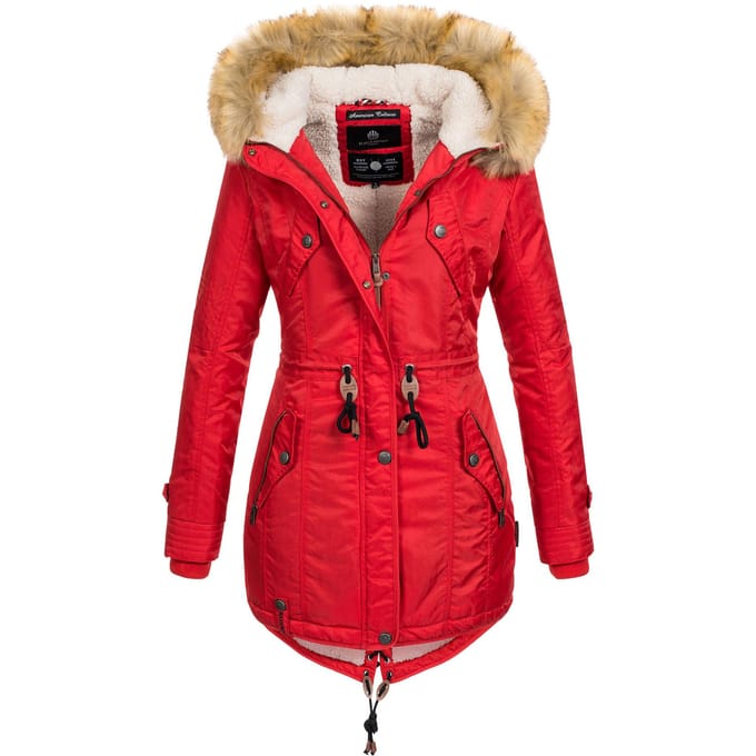Navahoo Dames Winterjas B399 – Warm, Waterafstotend & Met Afneembare Bontkraag