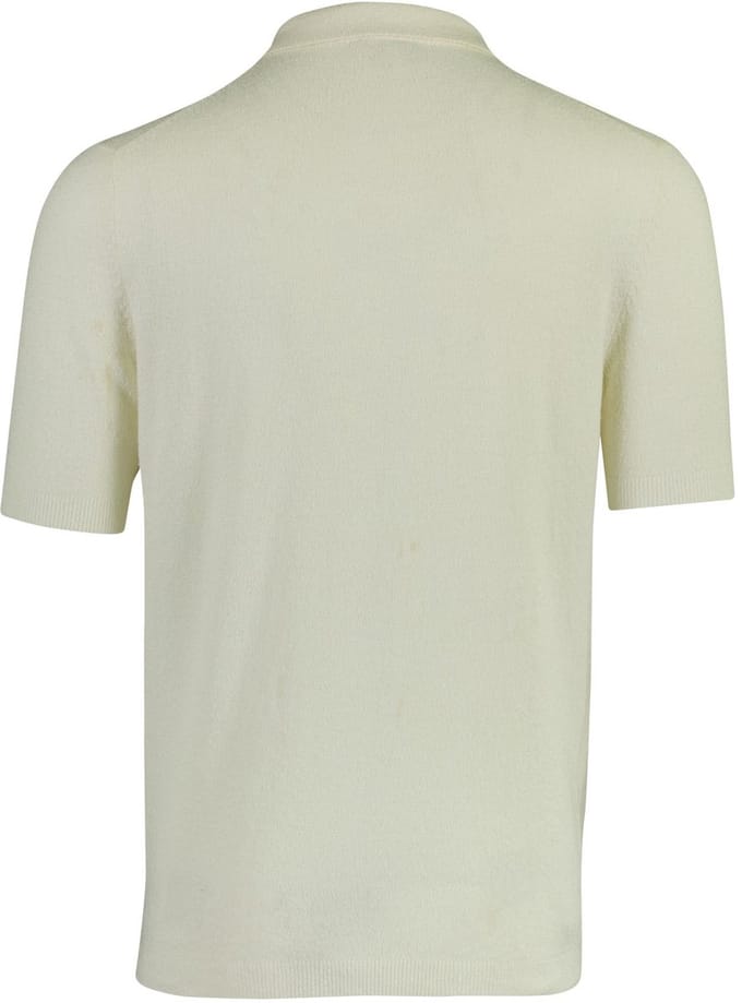 Mos Mosh poloshirt korte mouw creme