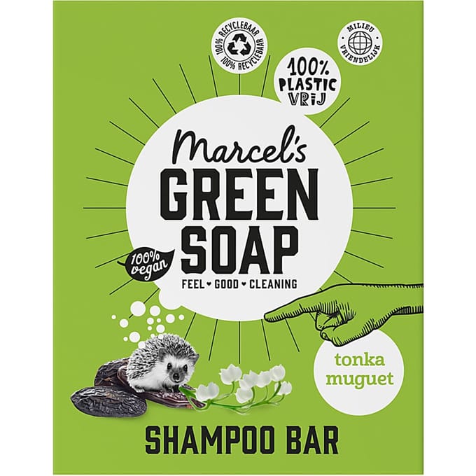 Marcel's Green Soap Shampoo Bar Tonka & Muguet