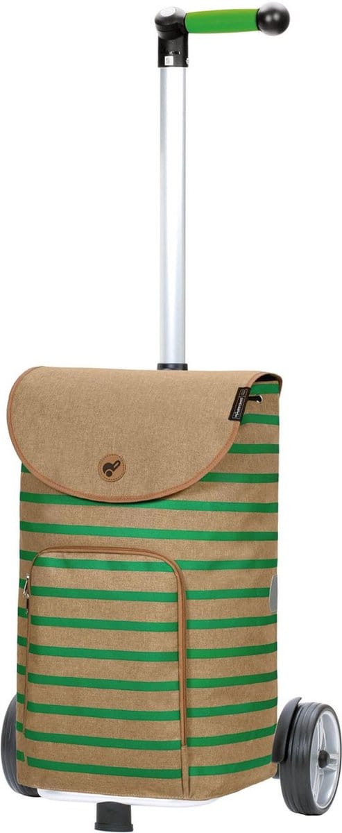 Andersen SHOPPER MANUFAKTUR Boodschappentrolley Unus Shopper Eske Green Beige 75cm
