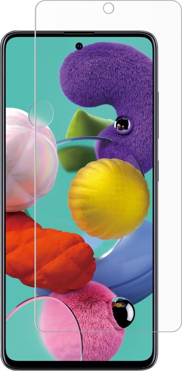 LuxeBass Full screenprotector geschikt voor Samsung Galaxy A51 - glas scherm - bescherming