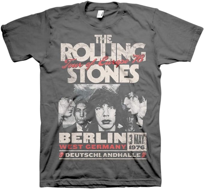 Rock T-Shirt Tour Europa 1976 - Maat M