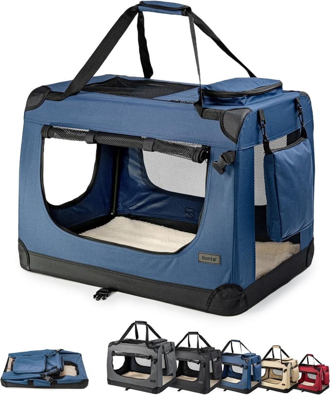 Inklapbare Hondentransportbox Reistas Blauw