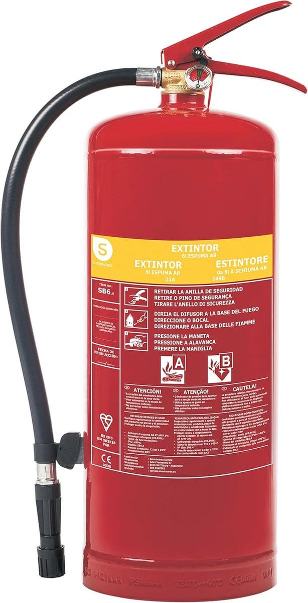 Schuimblusser 6L met Montagebeugel - BSI Gecertificeerd